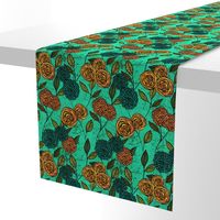 Turquoise Floral