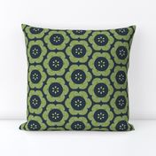 Big Bold Blooms M+M Navy by Friztin