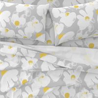 Wildflowers Grey M+M Yolk by Friztin