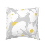 Wildflowers Grey M+M Yolk by Friztin