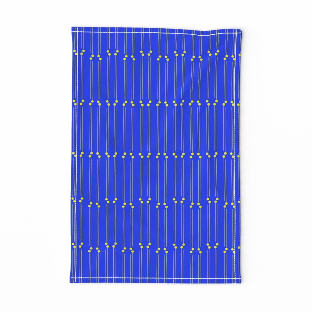 pin stripe royal and gold