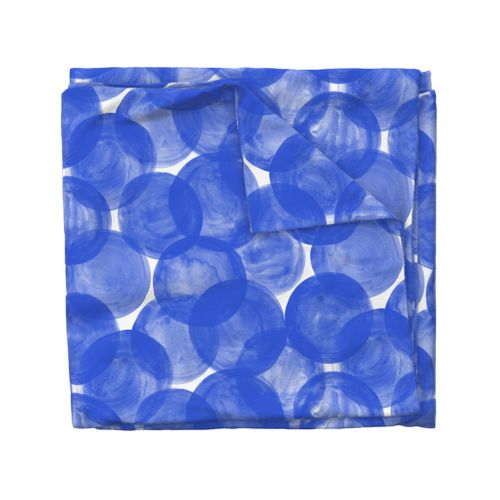 Watercolor Dots M+M Cobalt by Friztin