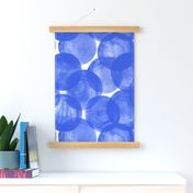 Watercolor Dots M+M Cobalt by Friztin