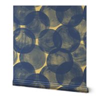 Watercolor Dots M+M Cobalt by Friztin