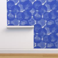 Watercolor Dots M+M Cobalt by Friztin