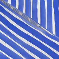 Watercolor Stripes M+M Cobalt by Friztin