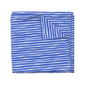 Watercolor Stripes M+M Cobalt by Friztin