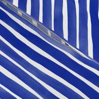 Watercolor Stripes M+M Ocean by Friztin