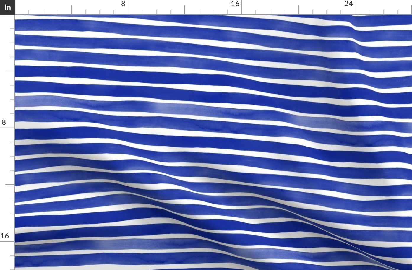 Watercolor Stripes M+M Ocean by Friztin