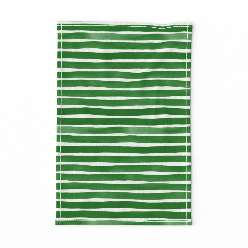 Watercolor Stripes M+M Zucchini by Friztin