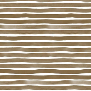 Watercolor Stripes M+M Nutmeg by Friztin