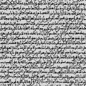 Ancient Arabic on Grey // Small