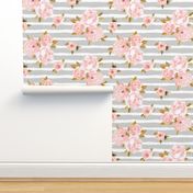 blush rose gray stripe