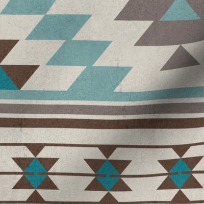 KILIM in beige blue brown