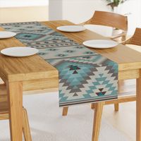 KILIM in beige blue brown