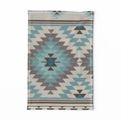 KILIM in beige blue brown