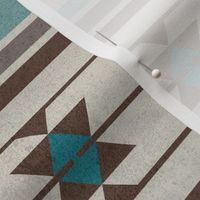 KILIM in beige blue brown