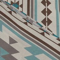 KILIM in beige blue brown