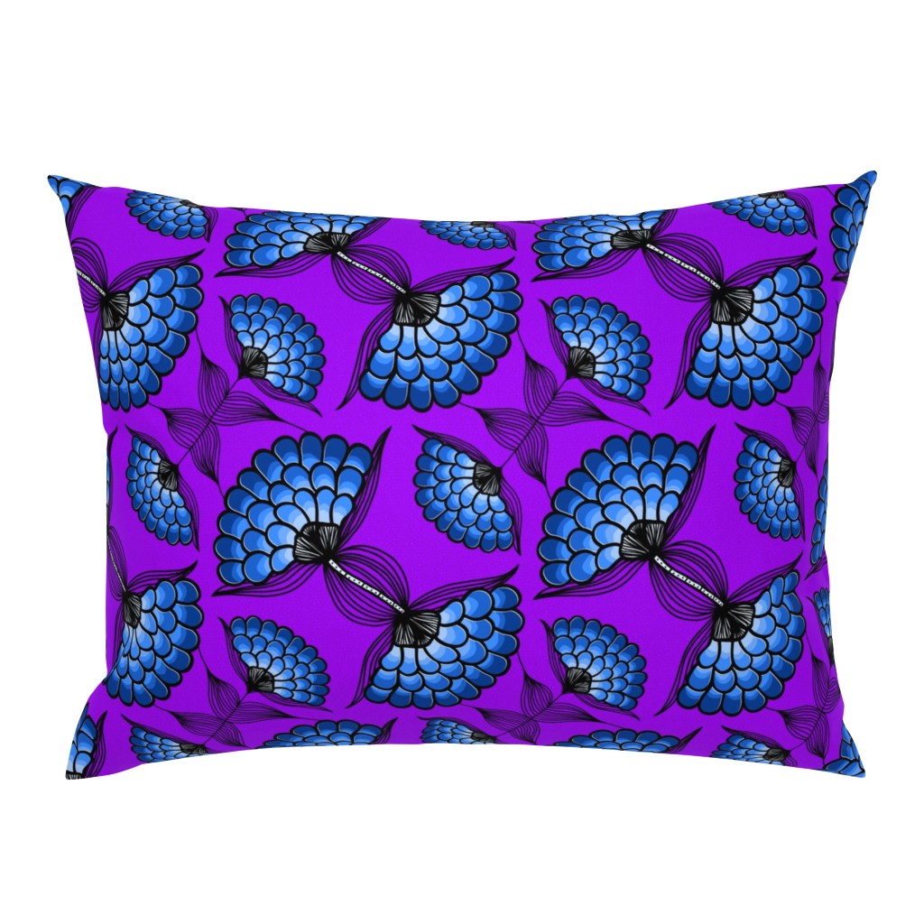 African Art Cloth on Purple