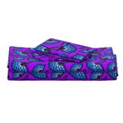 African Art Cloth on Purple