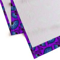 African Art Cloth on Purple