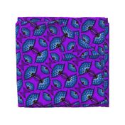 African Art Cloth on Purple