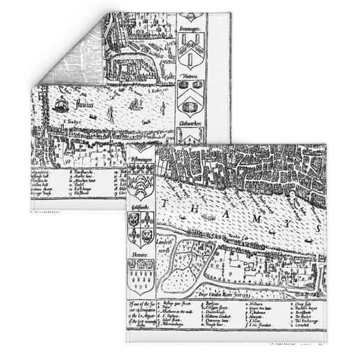 1593 Map of London (42"W)