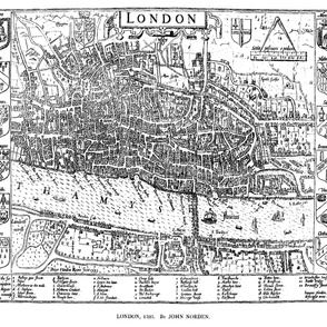 1593 Map of London (42"W)