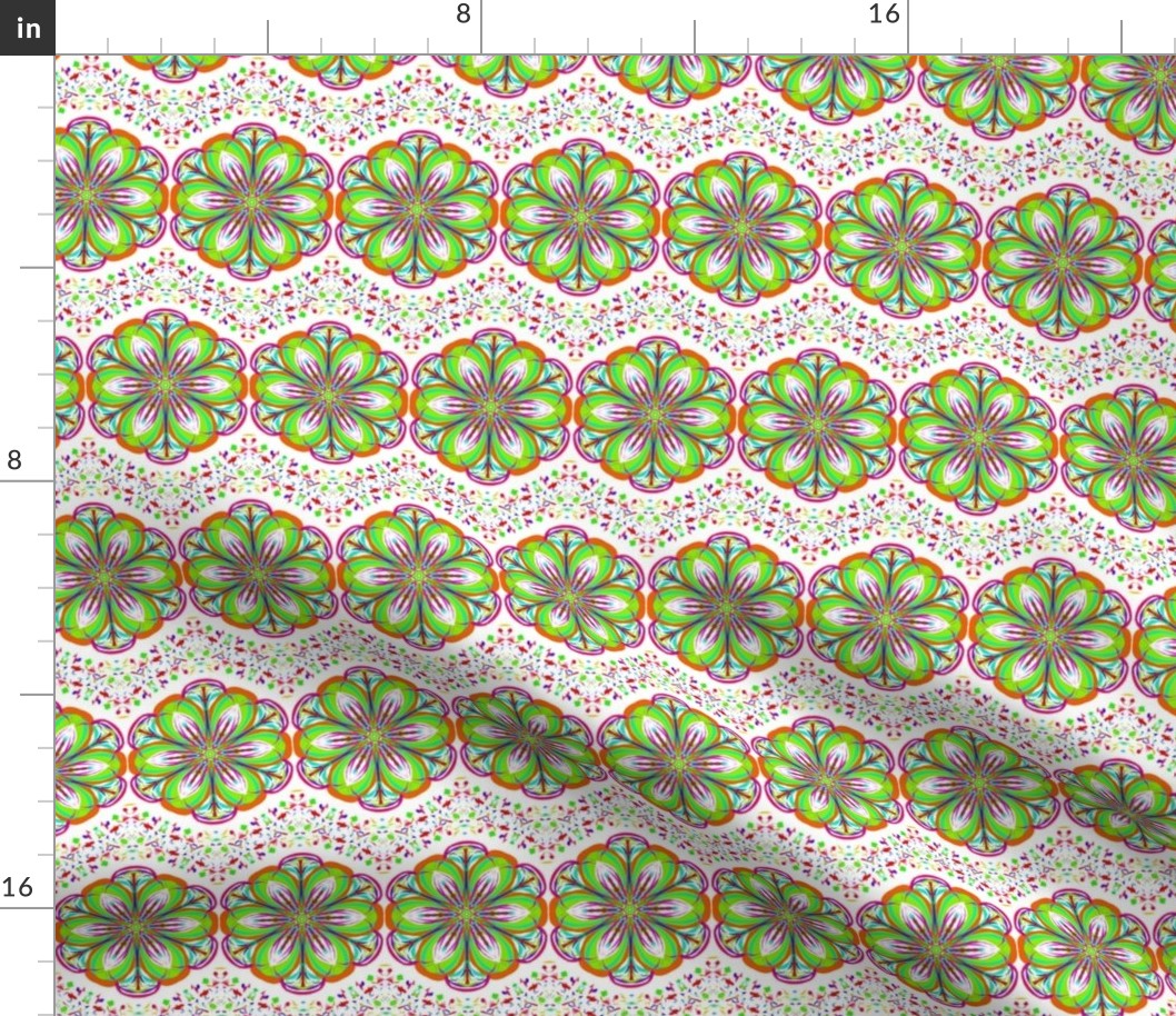 Greening the Daisies on Speckled Chevron Waves