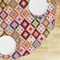 Colorful kilim rug textured