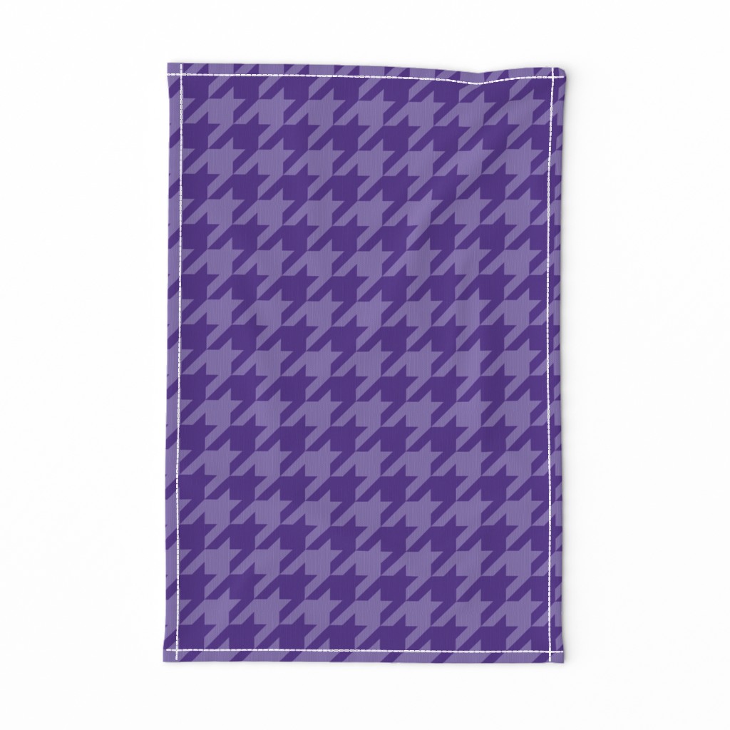 1" houndstooth - royal purple