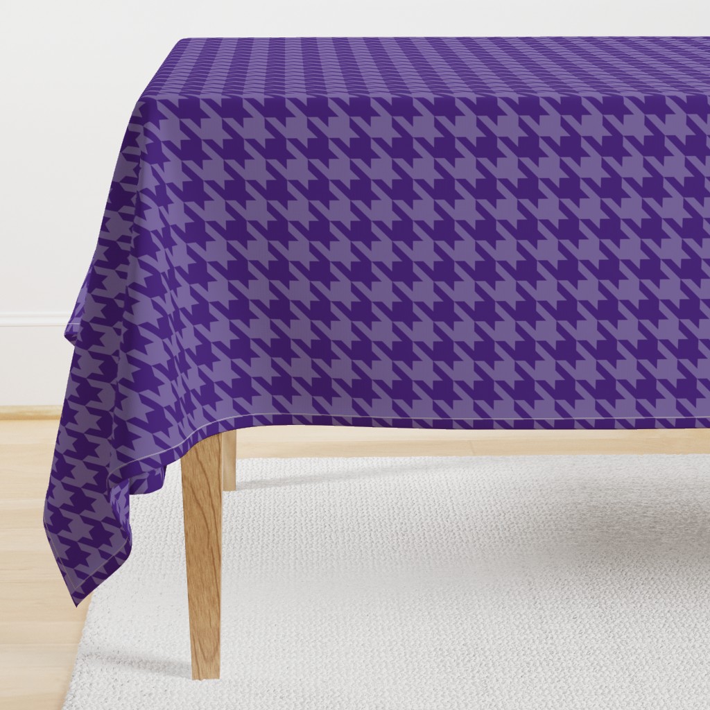 1" houndstooth - royal purple