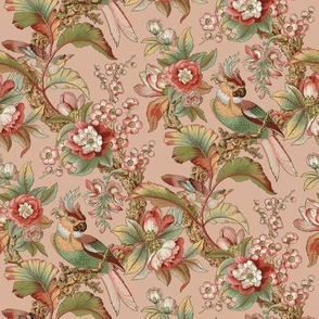 Edwardian Parrot ~ Dogwood Dream on Elizabeth  