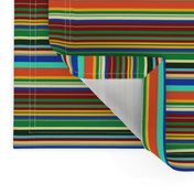 Narrow Color Burst Stripes  - AQ