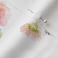 8" Pale Blush Florals