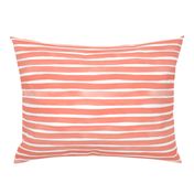 Watercolor Stripes M+M Coral by Friztin