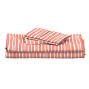 Watercolor Stripes M+M Coral by Friztin