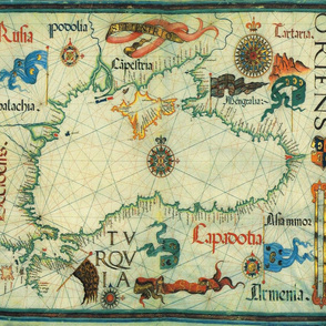 1559 Black Sea Map (21"W)
