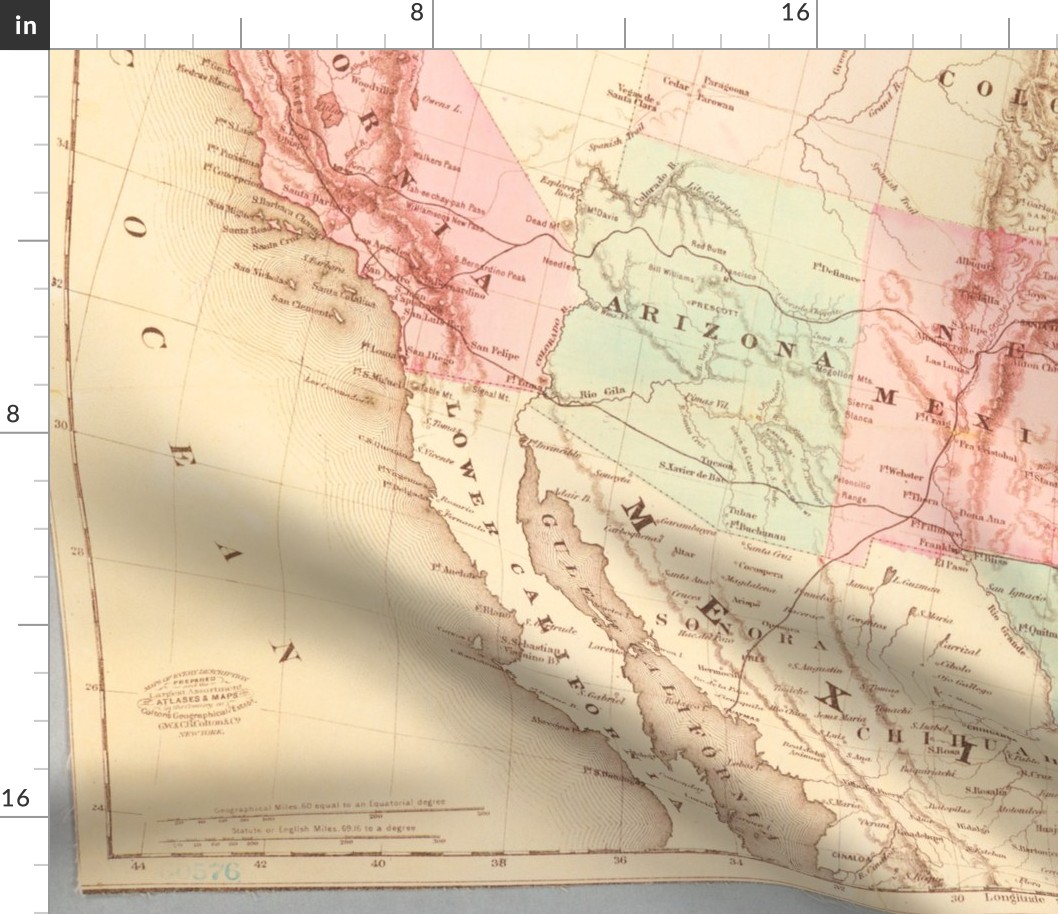 1871 USA Railroad Map (56"W")