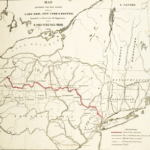 1842 New York & Lake Erie Railroads (42"W)