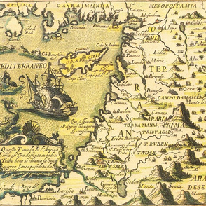 1598 Map of the Levant (21"W)