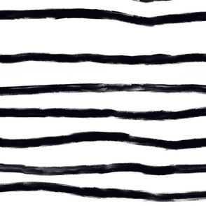 Sketchy Stripes // Black (Extra Large Size)