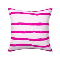 Sketchy Stripe// Hot Pink (Extra Large)