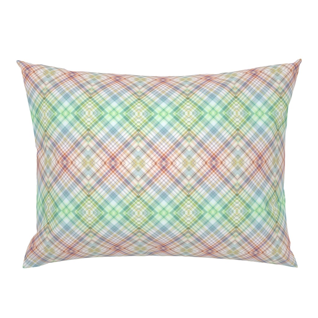 GREEN CHOCOLATE DIAMOND PLAID