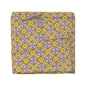 spanish tiles violet and yellow