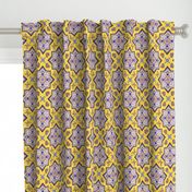 spanish tiles violet and yellow