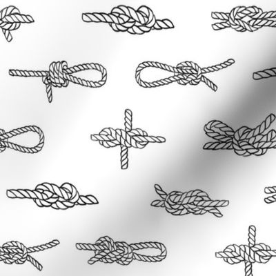 knots // sailing rope tying knots ships sailboat seaside fabric white grey