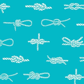 knots // sailing rope tying knots ships sailboat seaside fabric turquoise