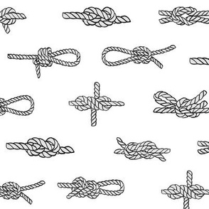 knots // sailing rope tying knots ships sailboat seaside fabric white