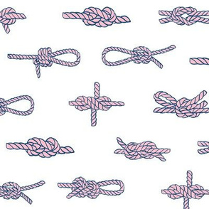 knots // sailing rope tying knots ships sailboat seaside fabric white purple